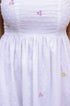 White Tube Embroidered Dress