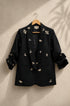 Bug Embroidered Boyfriend Blazer