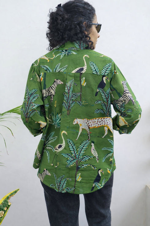 Tropical Jungle Printed Shirt
