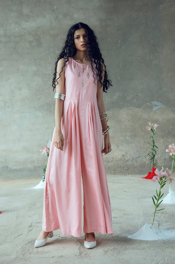 Sundari Pitthan Work Sleeveless Jumpsuit