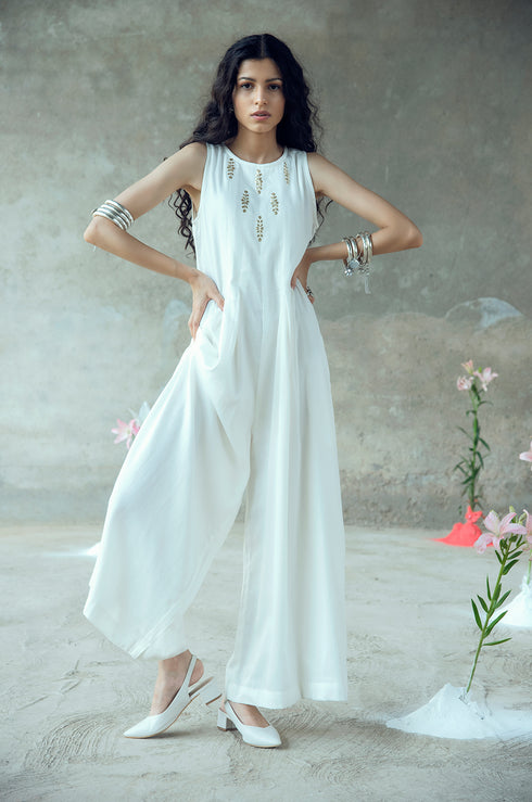 Vividha Pitthan Work Sleeveless Jumpsuit