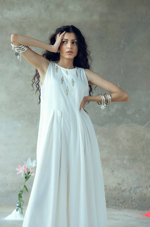 Vividha Pitthan Work Sleeveless Jumpsuit