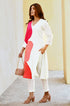 Fusion White Patchwork Kurta-Pant Set