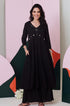 Ajuni Black Mirror Embroidered Kurta -Palazzo Set (Set Of 2)