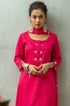 Model wearing pink kurta by Gulaal Creation.