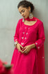 Model wearing pink kurta by Gulaal Creation.