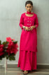 Model wearing pink kurta by Gulaal Creation.