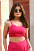 Ashi Pink Smocking Bralette