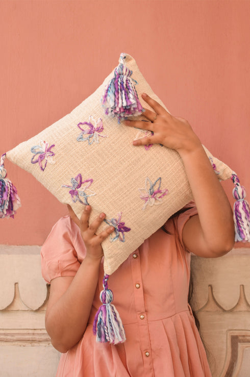 Astra Tassel Cushion Cover