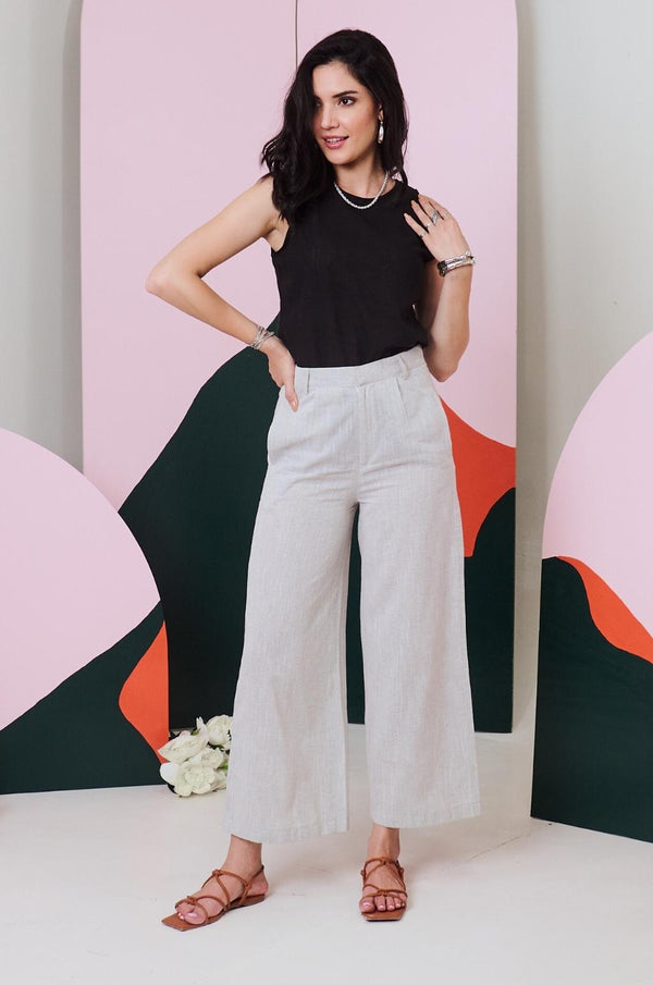 Black Cotton Tank Top