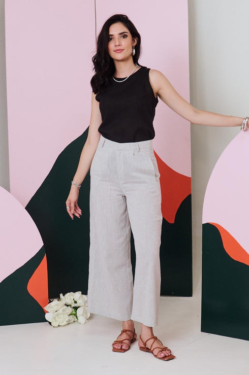 Black Cotton Tank Top