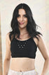 Black Embroidered Bralette