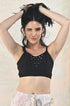 Black Embroidered Bralette