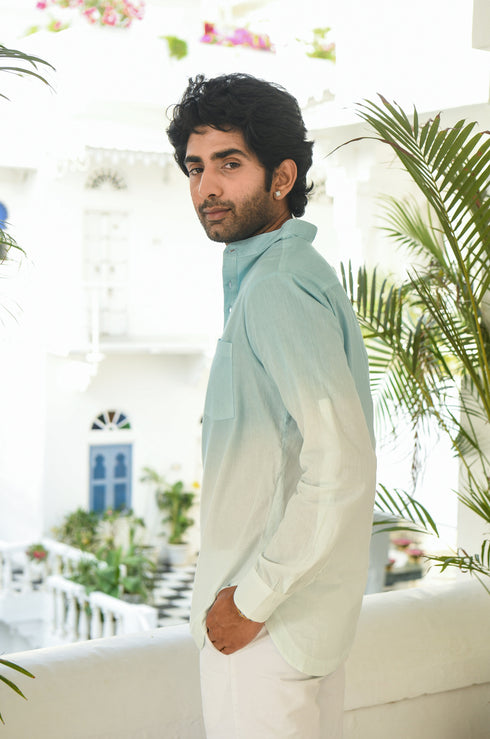 Blue Ombre Kurta