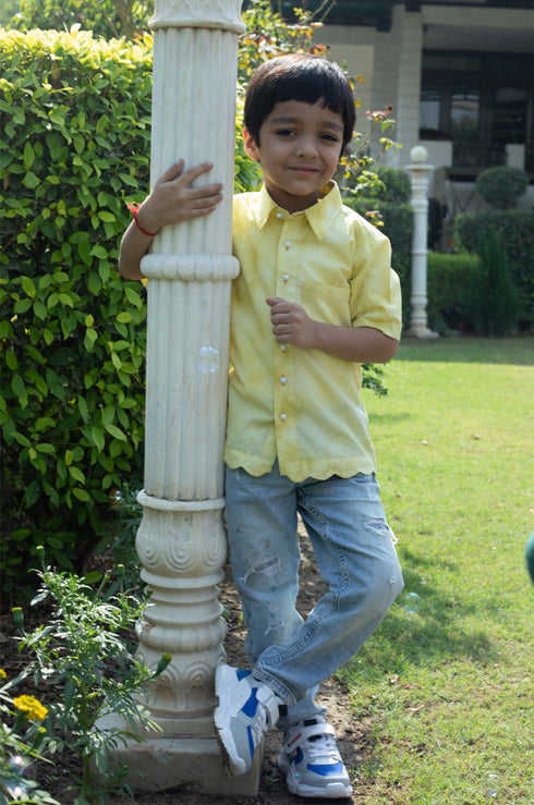 Yellow Tie Dye Shirt (Boy)