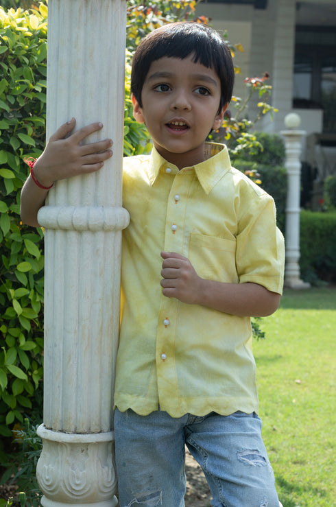 Yellow Tie Dye Shirt (Boy)