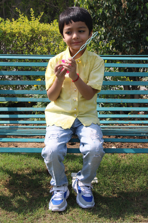 Yellow Tie Dye Shirt (Boy)