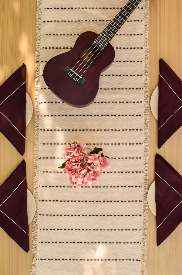 Bruna Embroidered Table Runner