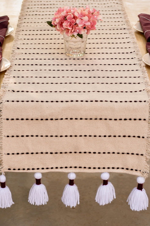 Bruna Embroidered Table Runner