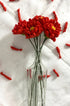 Dahlia Red Handmade Flowers - Bunch of 10