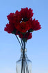 Dahlia Red Handmade Flowers - Bunch of 10