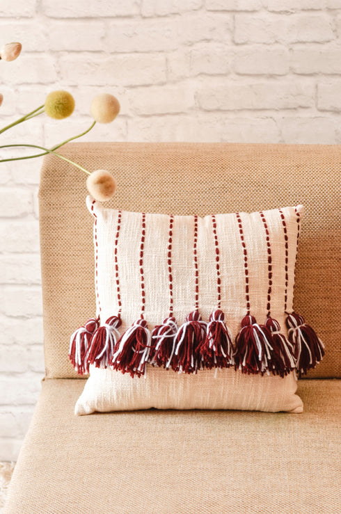 Faye Tassels Cushion Cover