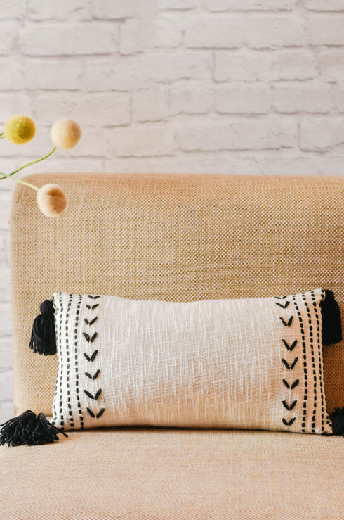 Fleur Embroidered Cushion Cover