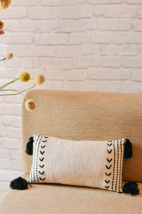 Fleur Embroidered Cushion Cover