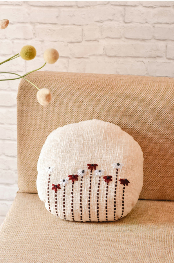 Flora Round Cushion Cover