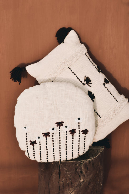 Flora Round Cushion Cover