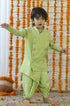 Green Angrakha Kurta Dhoti : Set Of 2