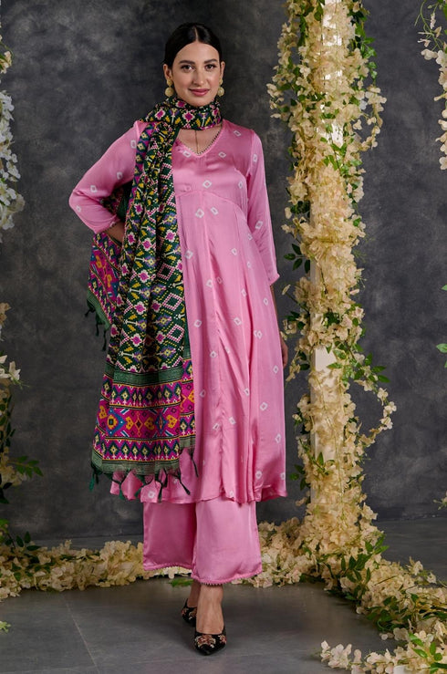 Green Patola Woven Bhagalpuri Silk Dupatta