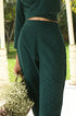 Green Embroidered Pant