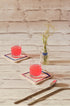 Hana Embroidered Coaster : Set of 2