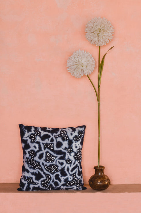 Indigo Distressed Cushion Cover