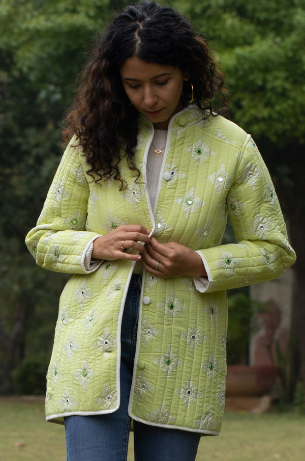 Mack Quilted Embroidered Jacket