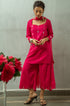 Model wearing a pink palazzo by Gulaal Creation.