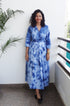 Indigo Tie-Dye Dress