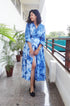 Indigo Tie-Dye Dress