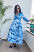 Indigo Tie-Dye Dress