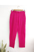 Pink Cotton Straight Pant