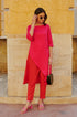 Nuri Color Block Kurta-Pant Set
