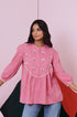 Pakhi Pink Mirror Embroidered Top