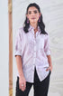 Purple Marble Embroidered Shirt
