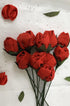 Red Rose Handmade Flower (Bunch of 10)