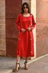 Reva Bug Red Embroidered Cover-up