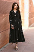 Sara Bug Black Embroidered Maxi Dress