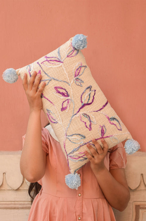 Suki Embroidered Cushion Cover