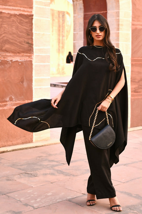 Tiana Off Shoulder Kaftaan-Pant Set