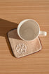 Umber Embroidered Coaster (Set of 2)